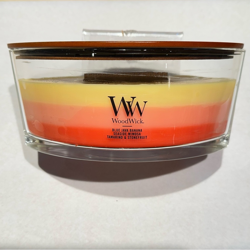 Woodwick Ellipse Tropical Sunrise 16oz Candle